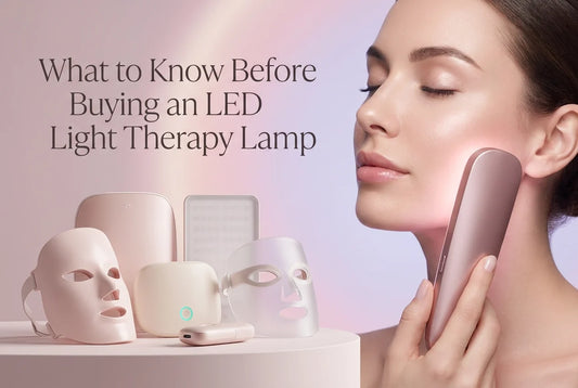 Professional header image for list-based article: What to Know Before Buying an LED Light Therapy Lamp