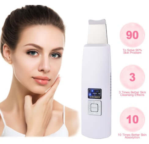 Ultrasonic Skin Scrubber – Blackhead Remover & Deep Pore Cleansing Facial Device