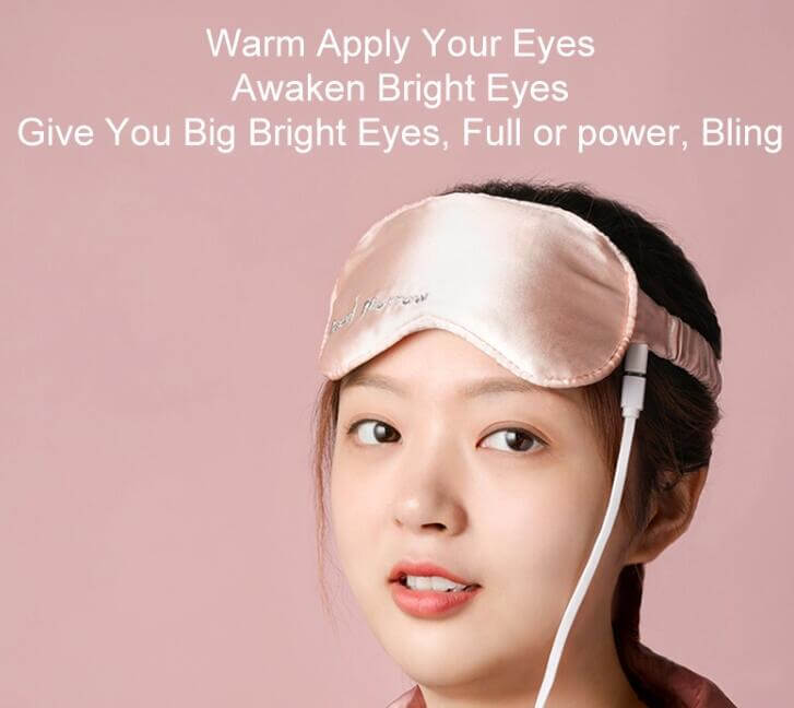 USB Heated Flaxseed Eye Mask – Soothing Warm Compress for Eye Fatigue