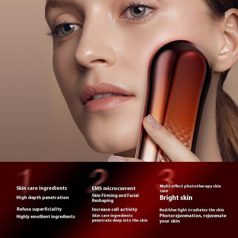 Electric Microcurrent Facial Massager – EMS Skin Tightening & Toning Device
