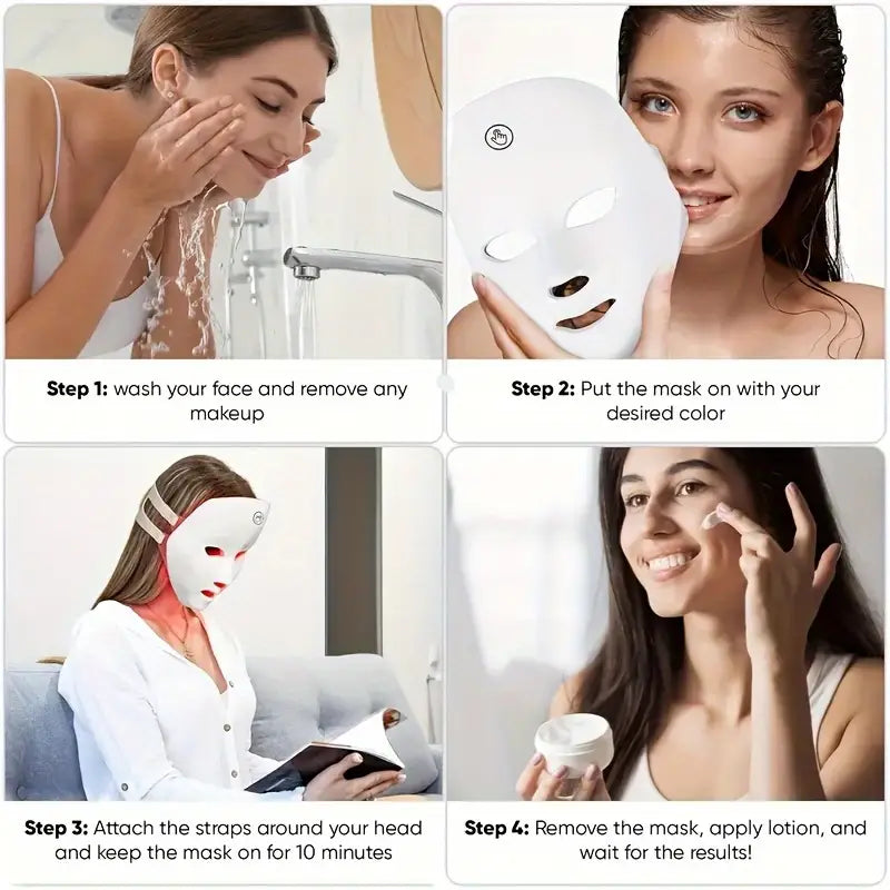 LED Therapy Face Mask – Anti-Aging Light Treatment for Brighter Skin
